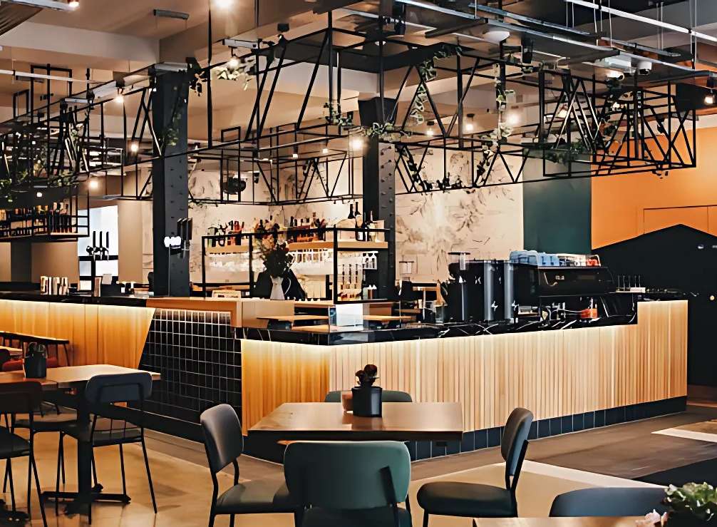 Social café interior